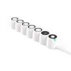 360 ​​Electrical - Multiprise rotative à 5 prises PowerCurve 2.4 de avec ports USB et un cordon de 4 pieds - Blanc-1,080 joules de protection avancée contre les surtensions protègent tous vos appareils électroniques
