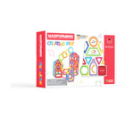 Magformers - Le Creative Play Set 74 pièces-Comprend 4 rectangles, 6 demi-cercles, 2 pentagones, 6 cercles, 12 carrés/cercles intérieurs, 12 carrés, 24 triangles, 2 losanges, 2 carrés Magformers, 2 arcs de pentagone et 2 trapèzes.