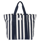 Gry Mattr - Sac fourre-tout d’été rayé - bleu marine-Toile de coton