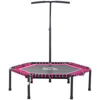 Soozier - Trampoline de fitness pliable 48 po-Un cadre en acier robuste et un ressort galvanisé sont conçus pour résister à des années de rebonds