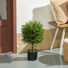HOMCOM - Plantes artificielles décoratives 21,7 po pour la maison - vert - lot de 2-Couleur : Vert 