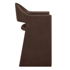 Modway - Talia 37 pouces Cuir végane Tabouret de comptoir - Espresso-Siège/dossier rembourré fixe