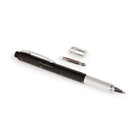 Kikkerland - stylo multi-outils noir et argent-Livré avec une règle et un niveau intégrés