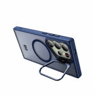 Blu Element - Coque Chromatic Kick Compatible MagSafe Galaxy S25 - Ultra Bleu Marine-Boutons ultra-réactifs