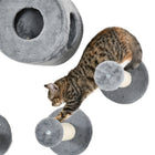 PawHut - Arbre à chat mural avec griffoir et étagères-Assemblage requis