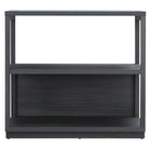 Hudson&Canal - Bibliothèque Thalia 33"H - Gris anthracite-Design contemporain moderne pour votre chambre, votre bureau ou votre coin lecture