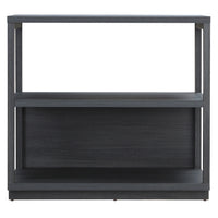 Hudson&Canal - Bibliothèque Thalia 33"H - Gris anthracite-Design contemporain moderne pour votre chambre, votre bureau ou votre coin lecture