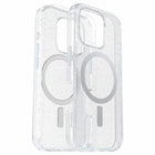 OtterBox - Coque Symmetry transparente avec MagSafe pour iPhone 16 Pro - Poussière d'étoiles-Les boutons tactiles ressemblent à ceux de votre téléphone