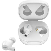 Belkin - Soundform Rise Écouteurs sans fil True Wireless - Blanc-7 heures d’autonomie sur les écouteurs couvrent la plupart des trajets domicile-travail, tandis qu’une charge de 10 minutes accorde 1 heure de lecture pour vous assurer que vous ne serez jamais à court de jus