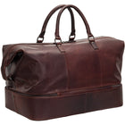 Mancini - Sac de voyage à deux compartiments Buffalo - 20po x 12.5po x 12.75po - Noir-poche intérieure zippée