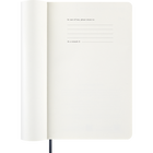 Moleskine - Carnet Semainier 12 mois 2027, Large 5" x 8.25", Couverture souple , Bleu saphir-Couverture rigide ou souple disponible dans divers coloris