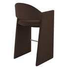 Modway - Talia 41 pouces Cuir végane Tabouret de bar - Marron chocolat-Goupilles de pied protégeant le plancher