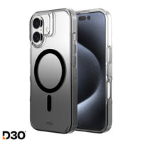 AXS - Crystal Shield D3O Compatible MagSafe Apple iPhone 17 - Fumé Dégradé-Testé pour des chutes de 8 pieds, soutenu par la technologie D3O 