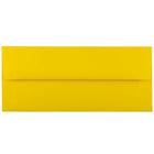 JAM Paper Enveloppes format livret en papier recyclé Brite Hue, ferm. gommée, 4 1/8 x 9 1/2 po, jaune, 1000/pqt-Jaune