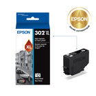 Epson - Cartouche d'encre T302XL Claria Premium - Grande capacité - Noir photo-Photos brillantes autant sur papier ordinaire que sur papier glacé
