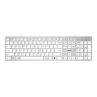 Adesso - EasyTouch 730 Clavier mince USB avec Hub intégré - Disposition Bilingue Canadienne Anglais/Français - Blanche-Clavier mince et profil bas