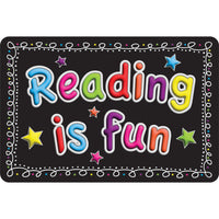 Ashley Productions - The Original Fun Mat - Tapis de Bienvenue - 15 -5" x 23 -5" - La lecture est amusante-Mesure et conception : Le tapis de lecture amusant mesure 15,5 po x 23,5 po.
