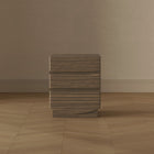 Manhattan Comfort - Table de nuit contemporaine Ardea 20" à 3 tiroirs - Noyer-Garantie limitée du fabricant de 30 jours