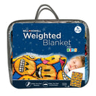 Bell+Howell - Couverture lestée pour enfants - 7 lb - Emoji-SUPER DOUX et DURABLE, la couche de contact en polyester Premium a une texture ultra douce et polaire, sans la fragilité et la sensibilité à la température