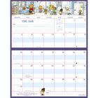 MotherWord - Calendrier familial magnétique pour réfrigérateur 2025-2026 - 9 1/2 po H x 15 po l - français-Idéal pour les portes de réfrigérateurs côte à côte