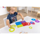 Miniland - MLE32160 Anneaux de couleur mathématiques translucides-Âges de 2 à 5 ans