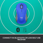  Logitech - Signature M550 L  Souris sans fil pleine taille - Pour mains de grande taille - Bleu-Fonctionne sur plusieurs plates-formes : bénéficiez d'une compatibilité transparente avec les systèmes d'exploitation Windows, macOS, Linux, Chrome OS, iPadOS et Android avec la souris Bluetooth sans fil Logitech Signature M550