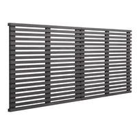 Modway - Render Fixation murale Tête de lit King, Charbon de bois-Tête de lit King du milieu du siècle