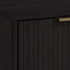 Manhattan Comfort - Table de nuit moderne Granville 18,11" à 1 tiroir - Noir-Base de balai moderne ouverte avec pieds latéraux ajoutant un design de mode sans couture et de la durabilité