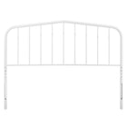 Modway - Lennon Métal Tête de lit complète, Blanc-Hauteur ajustable