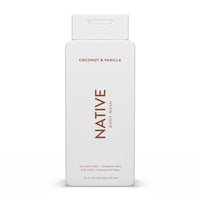 Native - Gel douche naturel - 532 ml - Noix de coco et vanille-Parfum tropical doux et rafraîchissant à la fois doux et sophistiqué