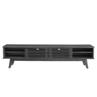 Modway - Render Centre de divertissement 70 po Meuble TV, Fusain-Construction durable en panneaux de particules