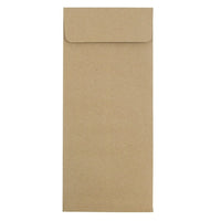 JAM Paper Enveloppes recyclées à ouverture au sommet et à fermeture gommée, 4 3/4 x 11 po, brun Kraft, 50/paquet-Brun