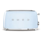 SMEG - Toaster Rétro À Long Slot 4 Tranches - Bleu-8 niveaux de grillage différents pour de meilleurs résultats , fonction de décongélation , fonction de réchauffage , fonction bagel pour griller uniquement un côté de la tranche.