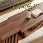 Modway - Render Nidification Tables basses Ensemble de 2 - Noyer-Table d’accent carrée