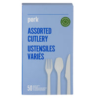 Perk - Ustensiles réutilisables - Variés - Paquet de 50-Conçu pour une utilisation répétée 