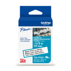 Brother Tze-FX231 Ruban d’identification flexible et laminé blanc avec texte noir pour étiqueteuses P-touch, 12 mm x 8 m-Ruban d’identification flexible blanc avec texte noir de 12 mm pour étiqueteuses P-touch de Brother.