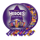 Cadbury UK – Contenant de chocolats et caramels Heroes assortis-Comprend Cadbury Dairy Milk, Cadbury Dairy Milk Caramel, Twirl, Wisp, Eclairs, Fudge, Creme Egg et Twisted