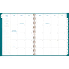 AT-A-GLANCE - Agenda scolaire hebdomadaire/mensuel Signature Lite 2024-2025 - 8 3/8 po x 11 po - sarcelle - anglais-Planification hebdomadaire / mensuelle à onglet de 12 mois - juillet 2024 à juin 2025. 