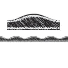 Ashley Productions - Bordure magnétique - Craie noire pour gribouillage - 12 pi/paquet - Paquet de 6-Utiliser sur des tableaux blancs, des casiers en acier, des réfrigérateurs, etc.