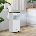 HOMCOM - climatiseur portable 10 000 BTU avec minuterie pour pièce de 440 pi² - blanc-2 vitesses et une plage de température de 59°F à 88°F 
