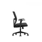 Kopplen - Chaise De Bureau Ergonomique Avec Support Lombaire - Noir-Elévateur à gaz à quatre étages : course de levage de 100 mm.