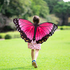 Insect Lore - Ailes de papillon Morpho à habiller - Rose - Lot de 3-Taille enfant pour un jeu actif