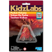 4M -Volcan de poche-L'ensemble comprend 1 volcan (mesurant 2″ de haut), 1 sachet de bicarbonate de soude et des instructions détaillées