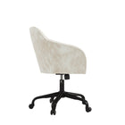 Brassex - Micah Chaise de bureau - beige-Vérin hydraulique de 80 mm