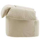 Modway - Lark Slipcover Tissu Grand fauteuil - Lin-Pieds en caoutchouc avec coulisses de plancher