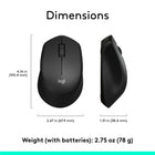 Logitech - M280 souris sans fil - Noir-8