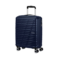 American Tourister - Surftime Valise de Cabine Spinner - bleu métallique-Le matériau ABS robuste est capable de résister aux rigueurs des voyages.