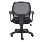 Brassex - Kelvis Chaise de bureau - noire-Base de 320 mm avec revêtement en poudre