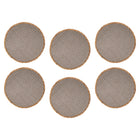 Maxwell & Williams - Accents de Table Napperon Ronde - 38 cm - Gris Naturel - Paquet de 6-Essuyer avec un chiffon humide