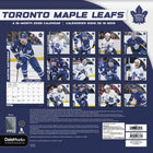 DateWorks - 2026 Calendrier Mural 16 Mois - 12 po x 12 po - Maple Leafs de Toronto - Bilingue -13 images de haute qualité imprimées sur du papier Premium